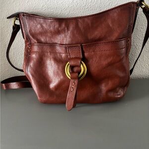 Frye Brown Leather Crossbody Bag
